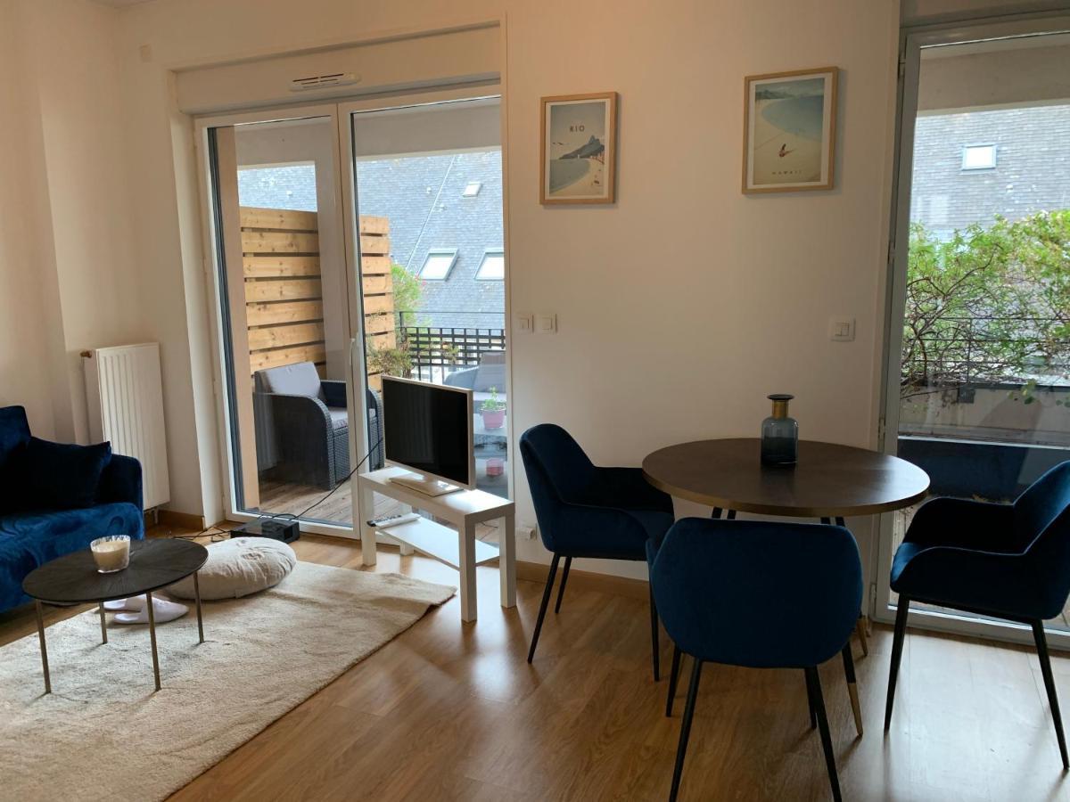 Appartement Centre Ville Avec Terrasse Et Parking Securise Rennes Exterior photo
